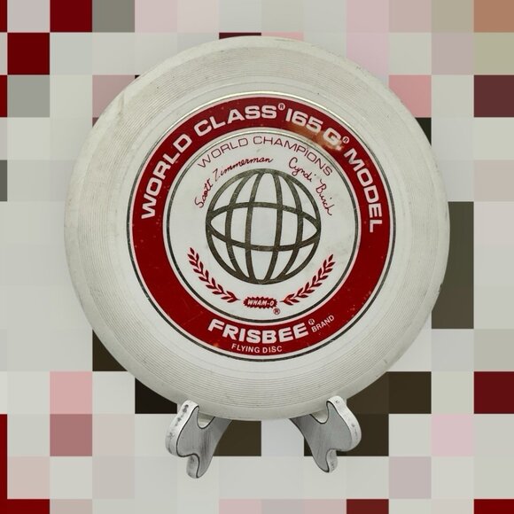 Wham-o Frisbee World Class 165G 81 E Mold Scott Zimmerman Cindi Birch Vintage - Picture 11 of 13